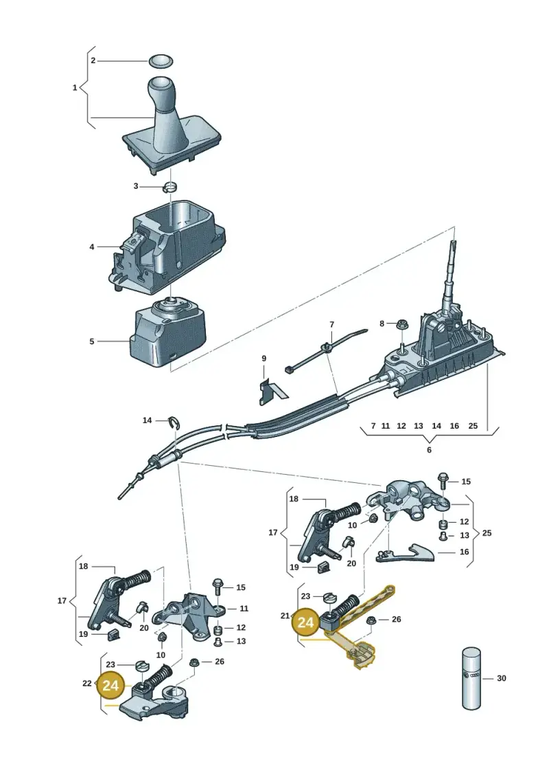1K0711761B — SEAT Leon style (2019-) diagram 587711301, position 24