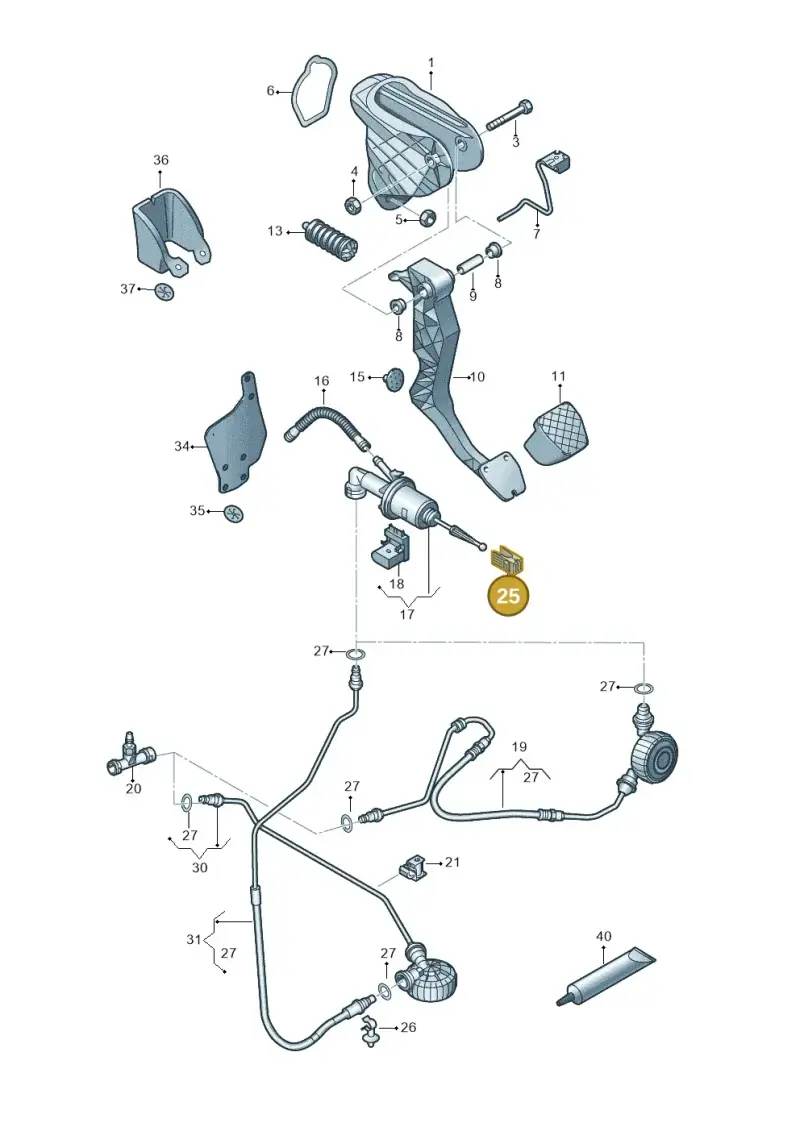 1K0721357C — SEAT Alhambra Stylance (2015-2022) diagram 863721250, position 25