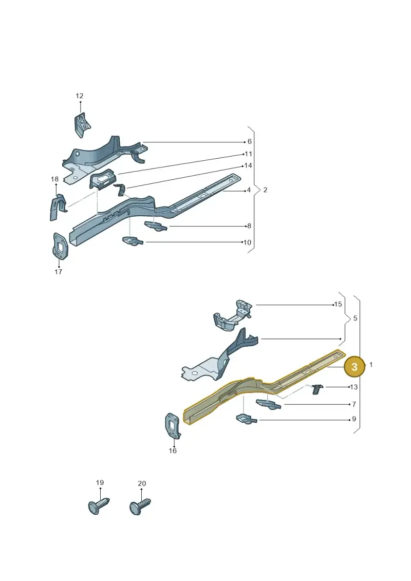 1K0803105C — SEAT Altea XL Reference (2013-2013) diagram 412803000, position 3