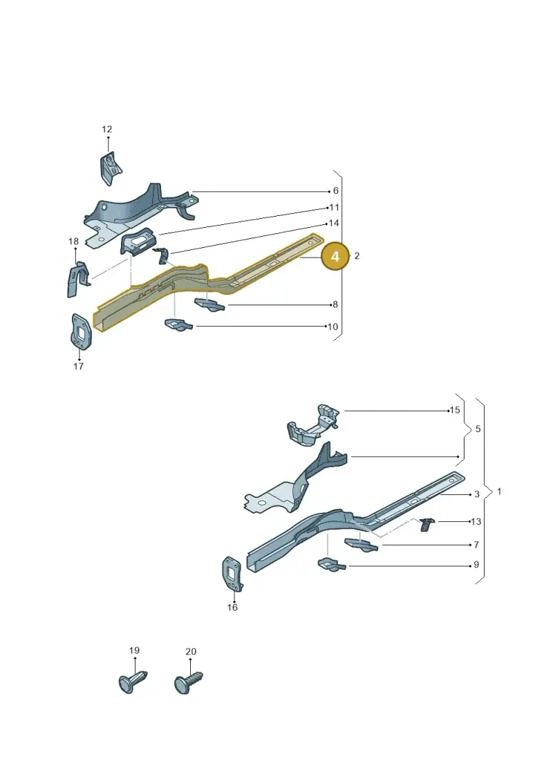 1K0803106D — SEAT Altea XL Reference (2013-2013) diagram 412803000, position 4