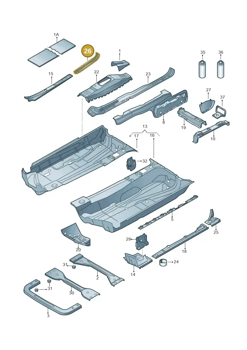 1K0804455 — SEAT Altea XL Reference (2013-2013) diagram 409803100, position 26