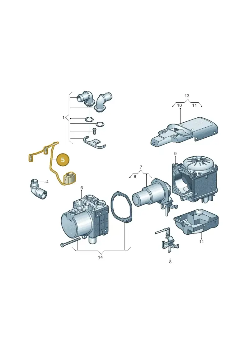 1K0815111A — SEAT Alhambra Stylance (2010-2013) diagram 409819710, position 5