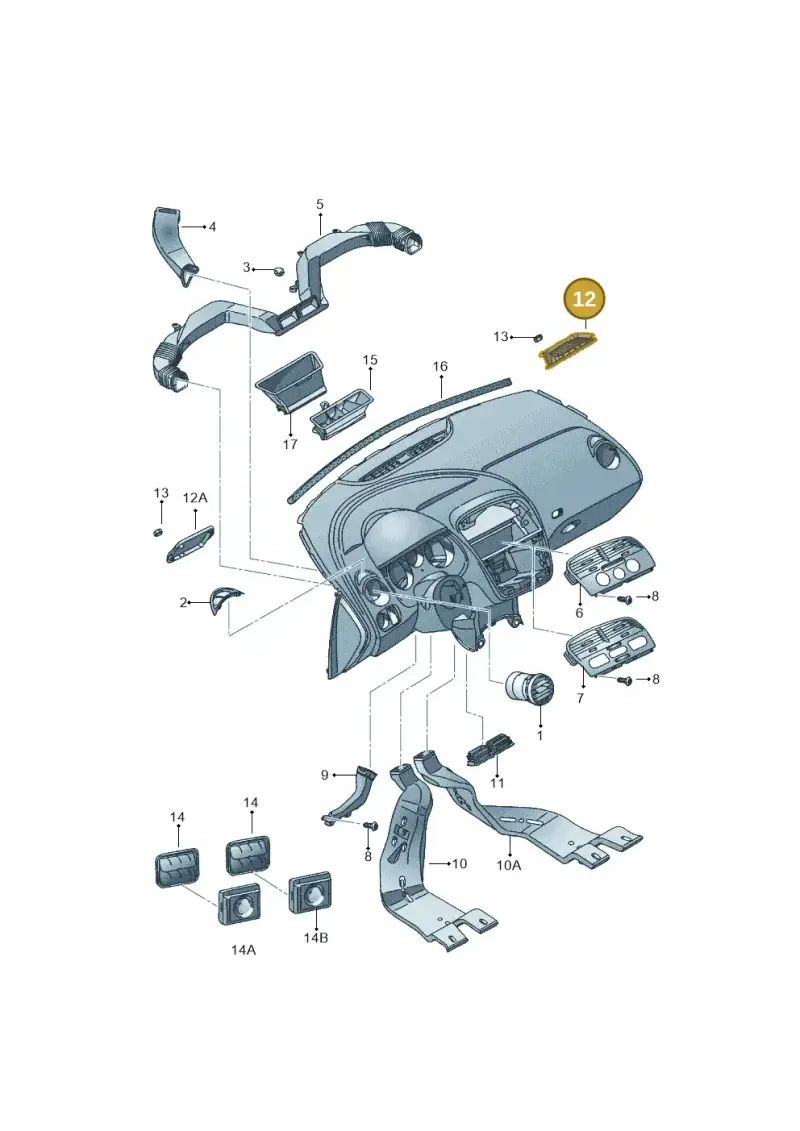 1K0815479B — SEAT Altea XL Reference (2013-2013) diagram 418819300, position 12