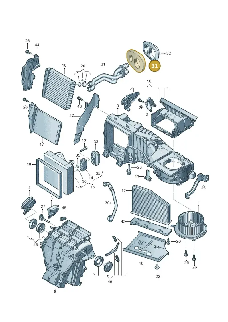 1K0820061 — SEAT Alhambra Stylance (2015-2022) diagram 649820100, position 31