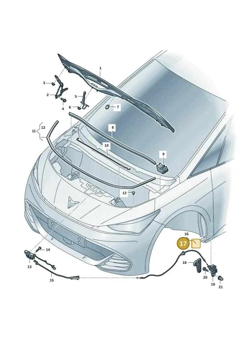 1K0823591B — SEAT EBoost CUPRA (2021-) diagram 10s823000, position 17