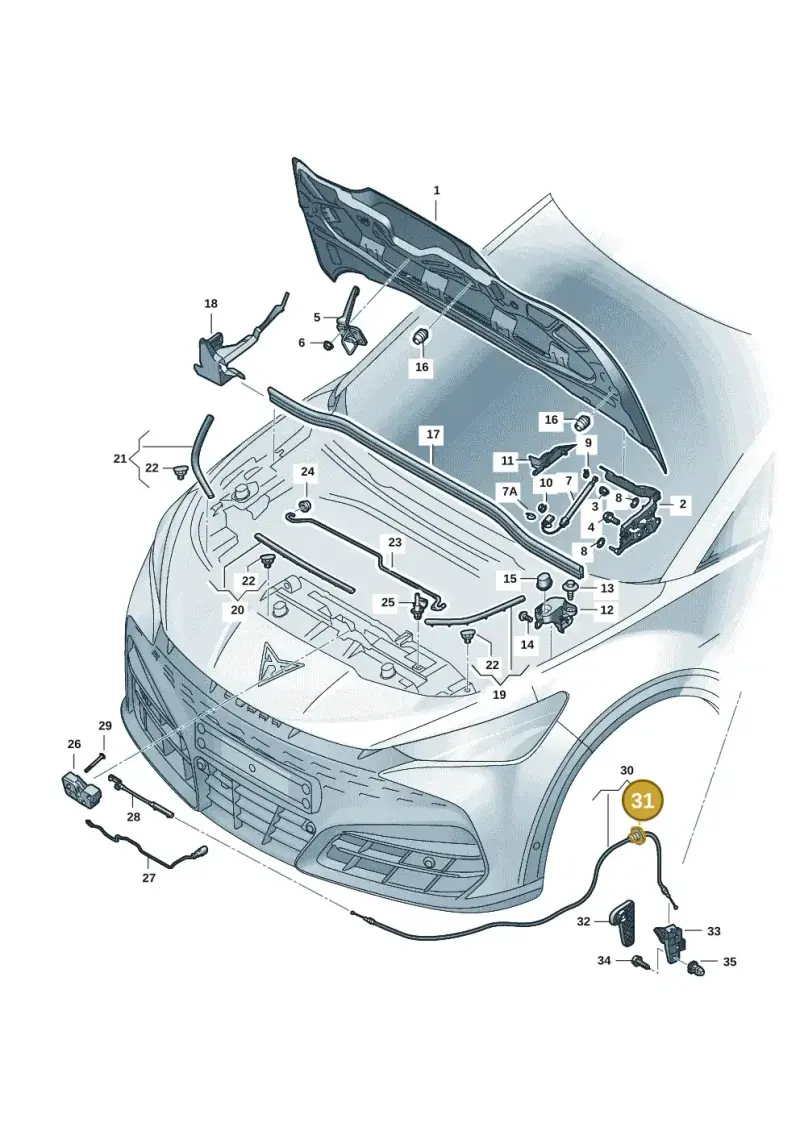 1K0823591B — SEAT Tavascan Cupra (2023-) diagram 20h823000, position 31