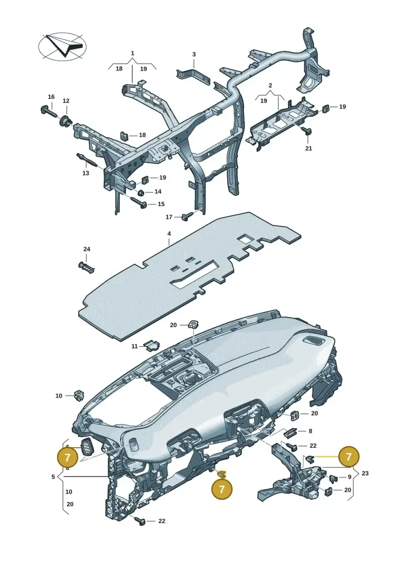 1K0867388 — SEAT Tavascan Cupra (2023-) diagram 20h857000, position 7