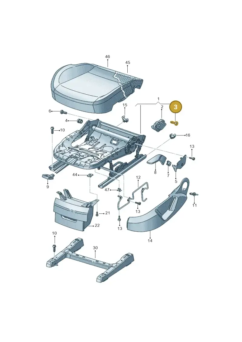 1K0898053 — SEAT Altea XL Reference (2013-2013) diagram 418881000, position 3