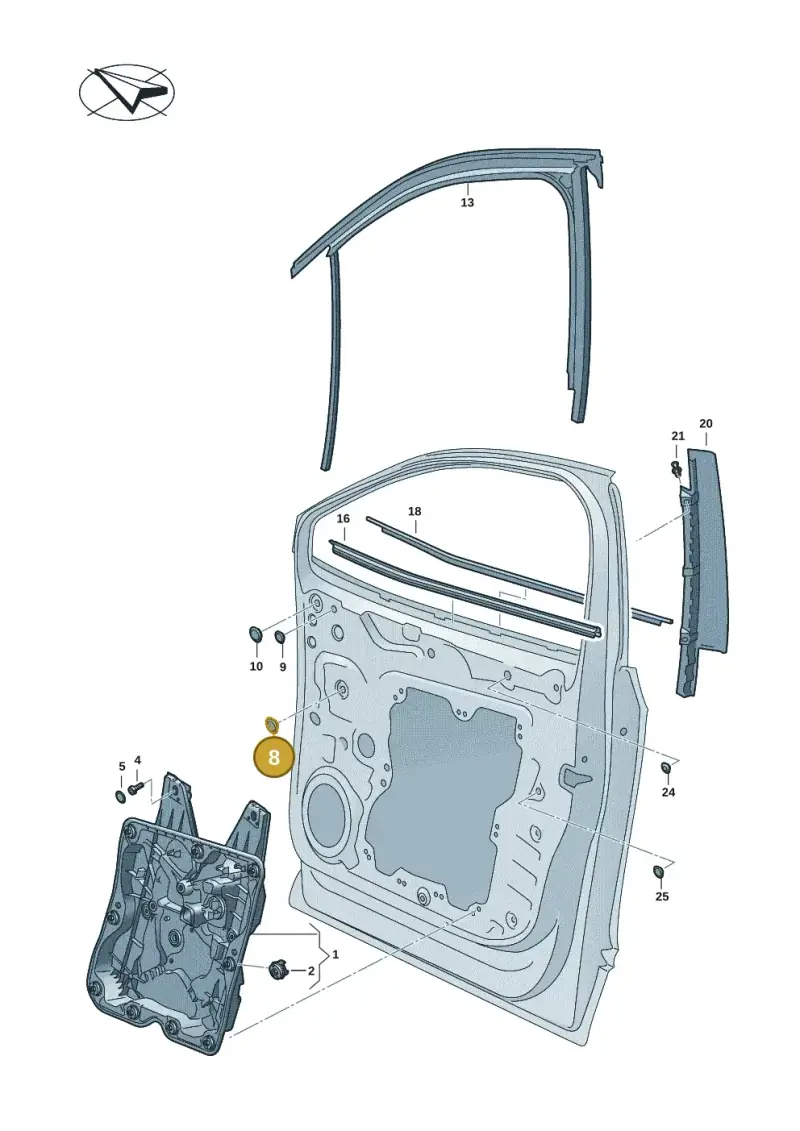 1K0899182 — SEAT Tavascan Cupra (2023-) diagram 11a837500, position 8