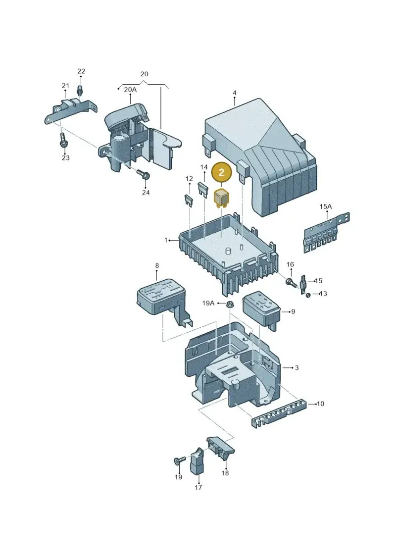 1K0906381 — SEAT Altea XL Reference (2013-2013) diagram 409937200, position 2
