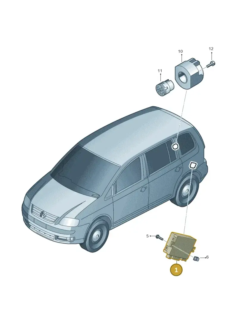 1K0907383F — SEAT Altea XL Reference (2013-2013) diagram 409945550, position 1