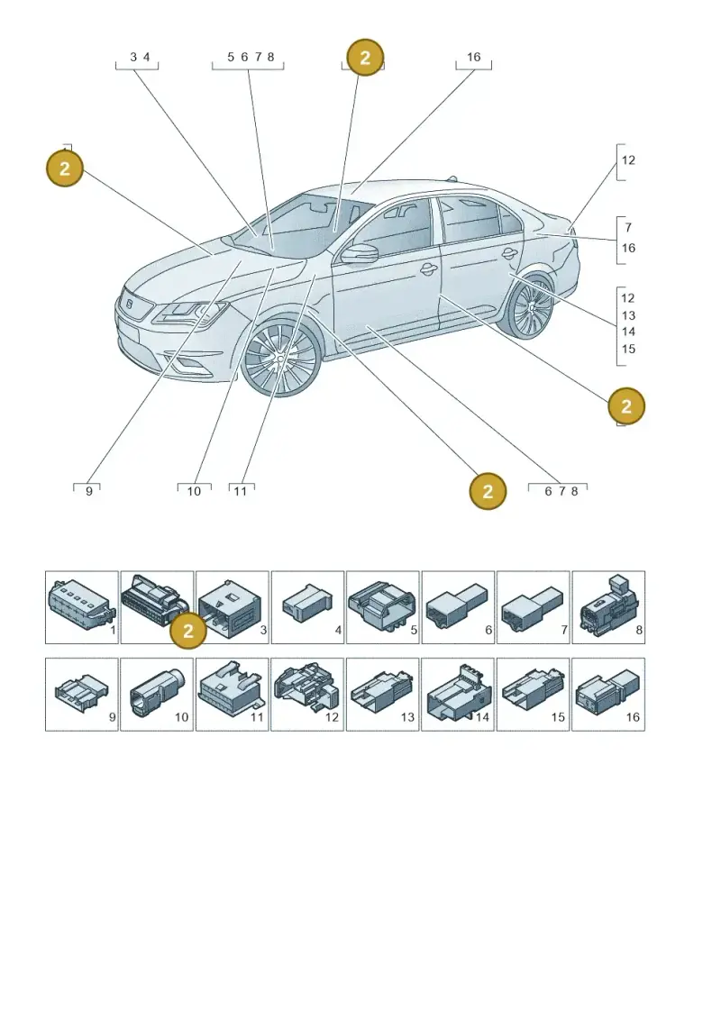 1K0937722D — SEAT Toledo Reference (2015-2019) diagram 742971790, position 2