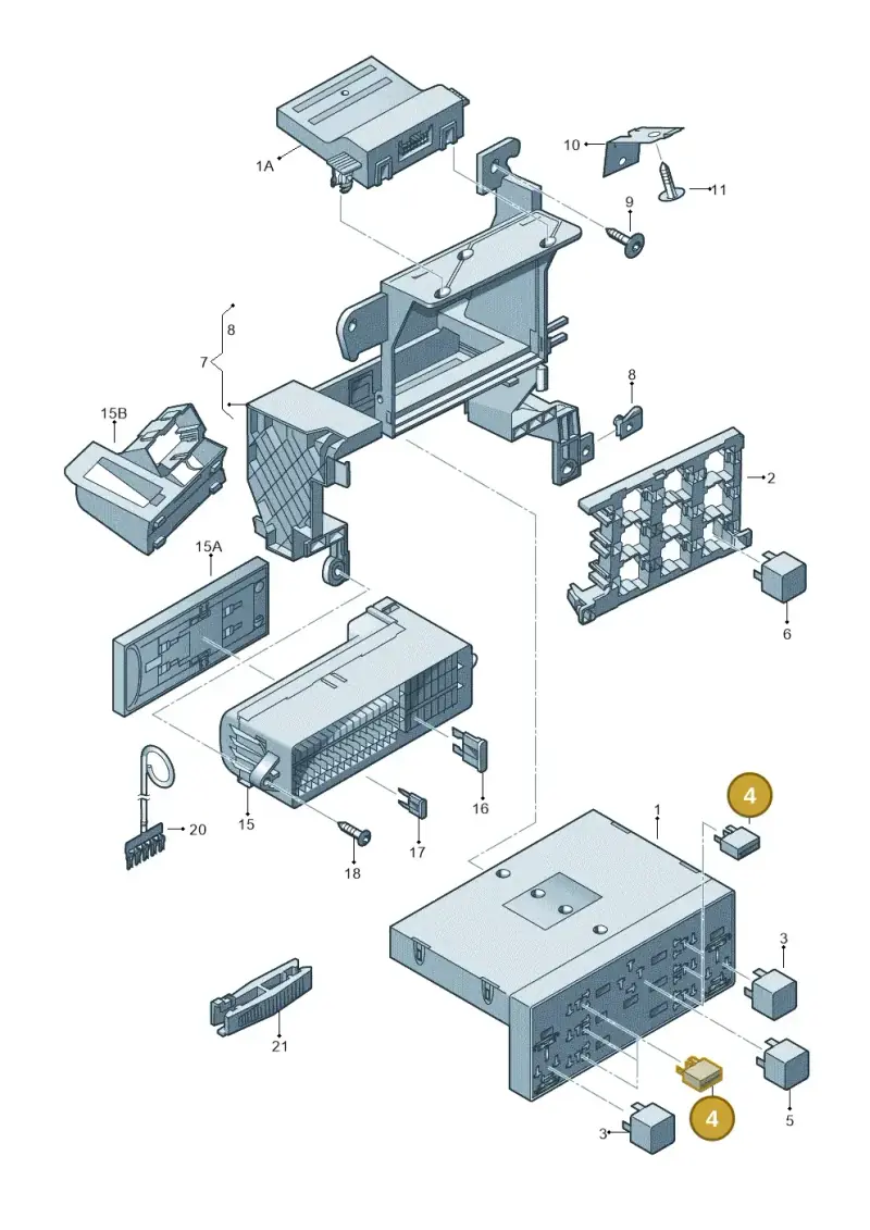 1K0951253 — SEAT Altea XL Reference (2013-2013) diagram 409937000, position 4