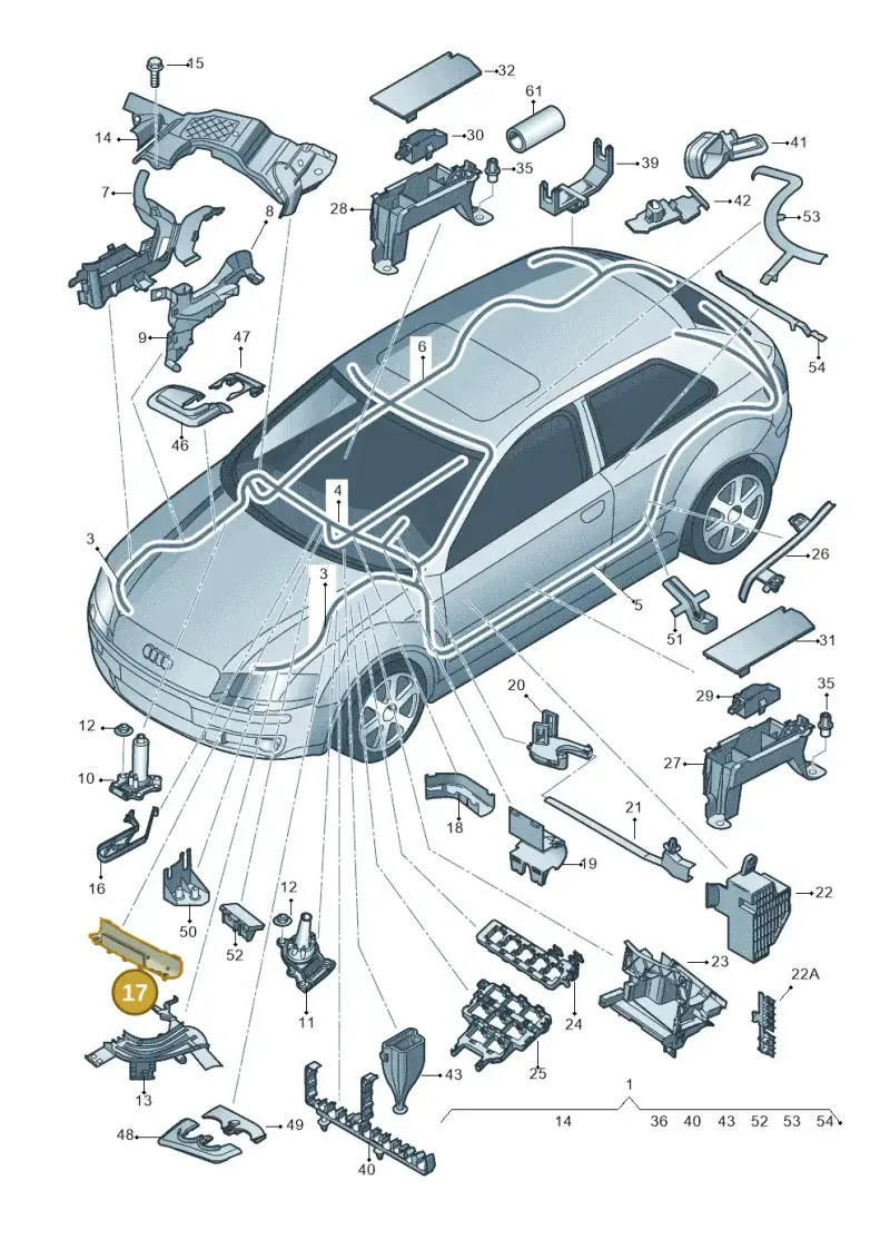 1K0971615BP — SEAT Altea XL Reference (2013-2013) diagram 412971800, position 17