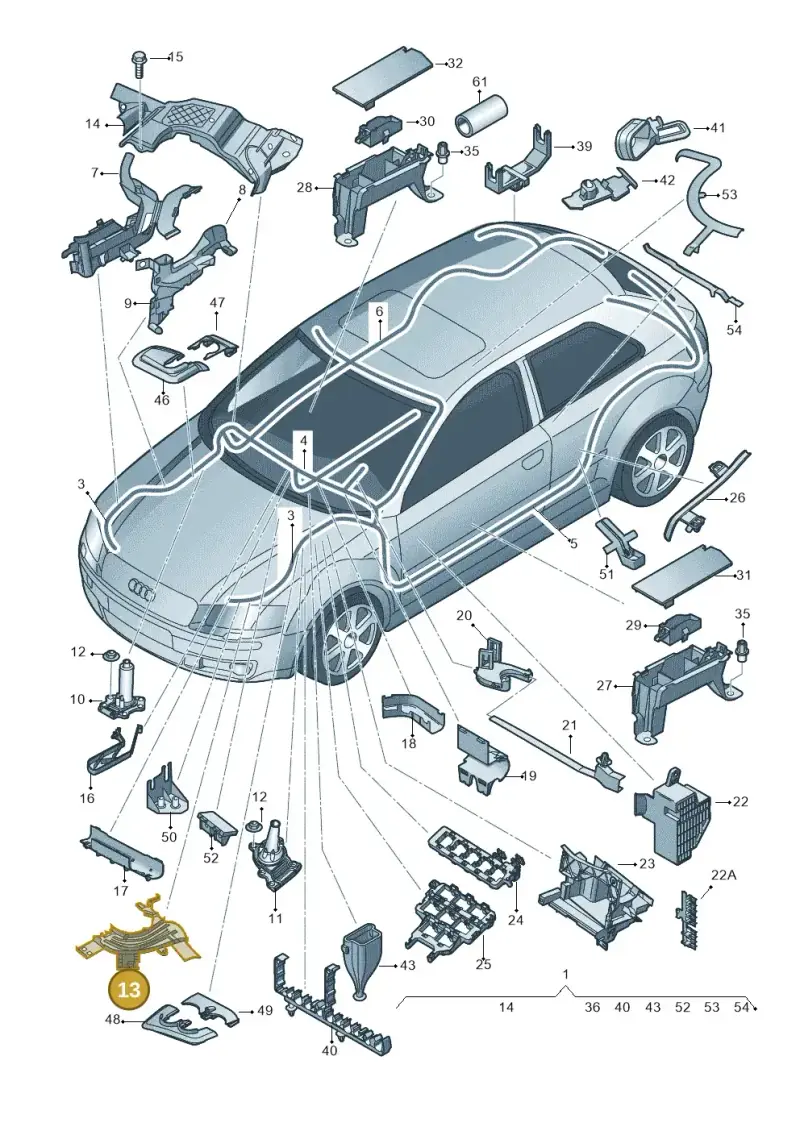 1K0971615DA — SEAT Altea XL Reference (2013-2013) diagram 412971800, position 13