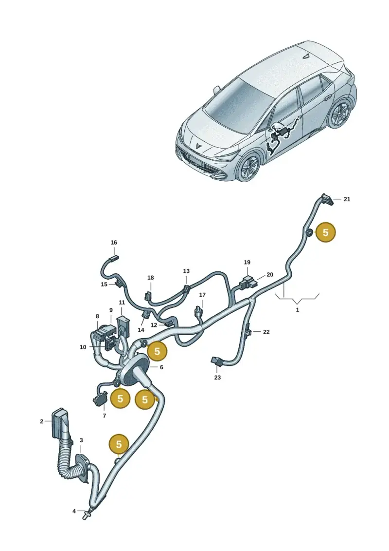 1K0971818 — SEAT EBoost CUPRA (2021-) diagram 10s972033, position 5