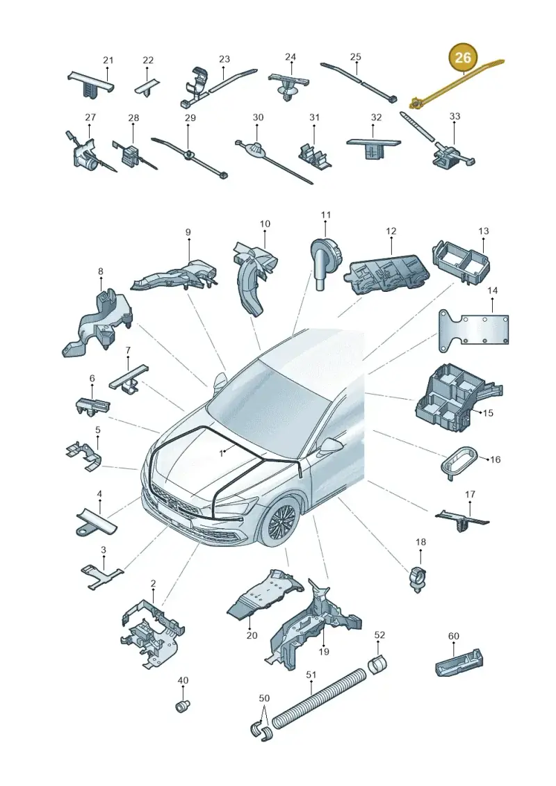 1K0971818 — SEAT Formentor TSI CUPRA (2020-) diagram 5fn971081, position 26