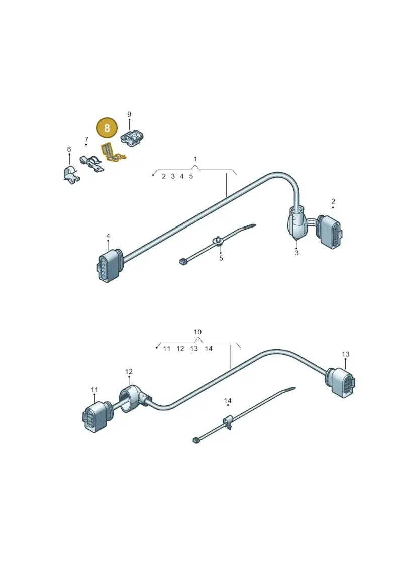1K0971842C — SEAT Ateca Style (2016-) diagram 891972300, position 8