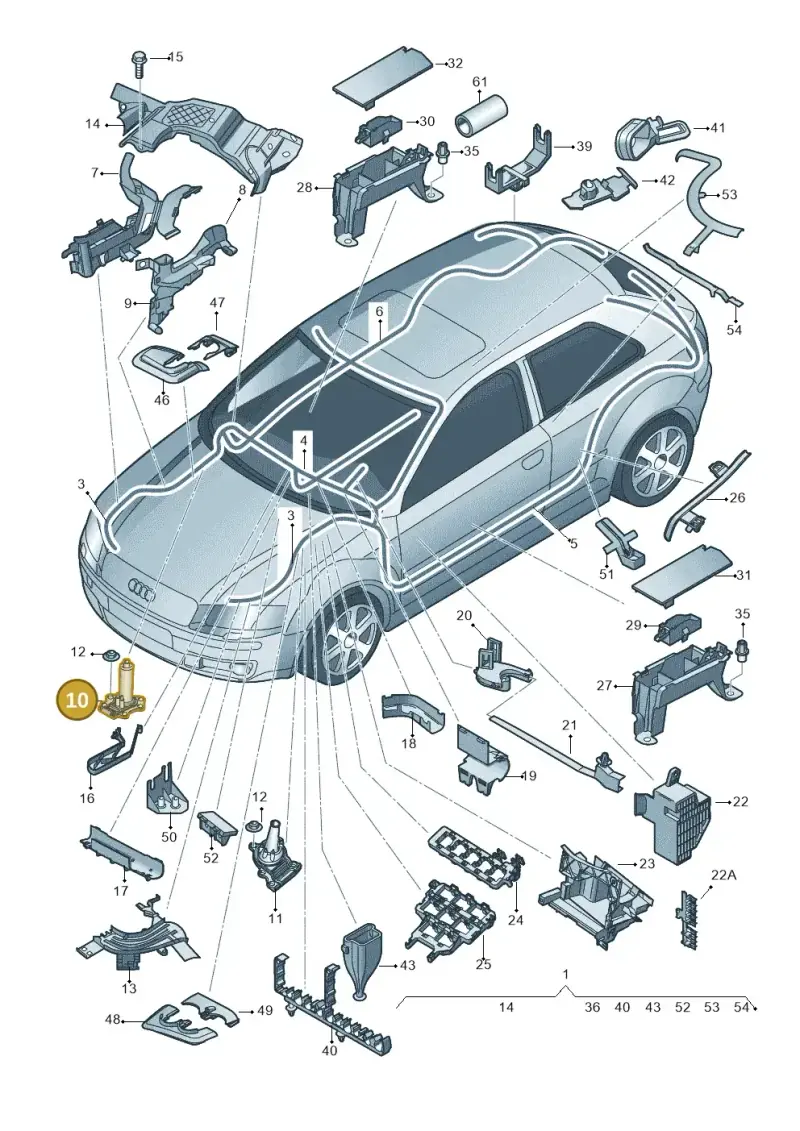 1K0971915E — SEAT Altea XL Reference (2013-2013) diagram 412971800, position 10