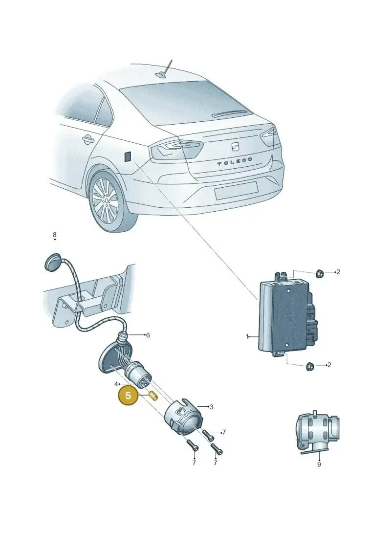 1K0972217D — SEAT Toledo Reference (2015-2019) diagram 885945550, position 5