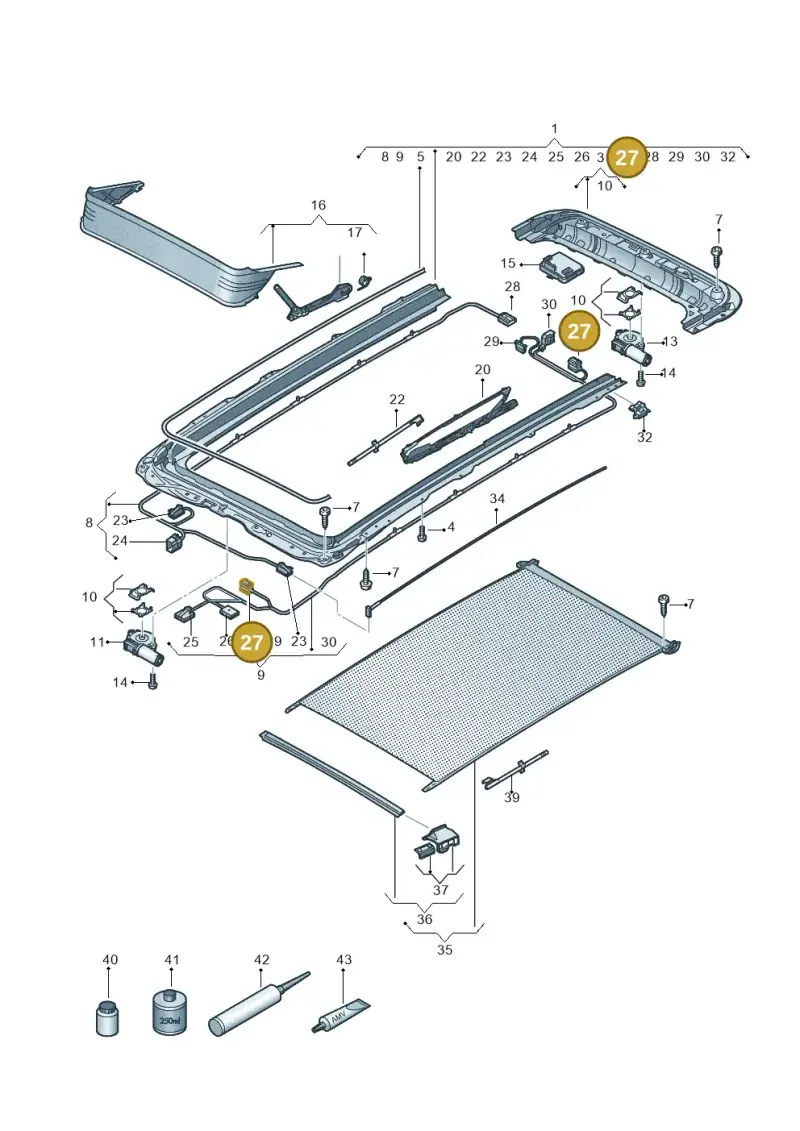 1K0972924 — SEAT Tarraco FR (2018-2024) diagram 884877100, position 27