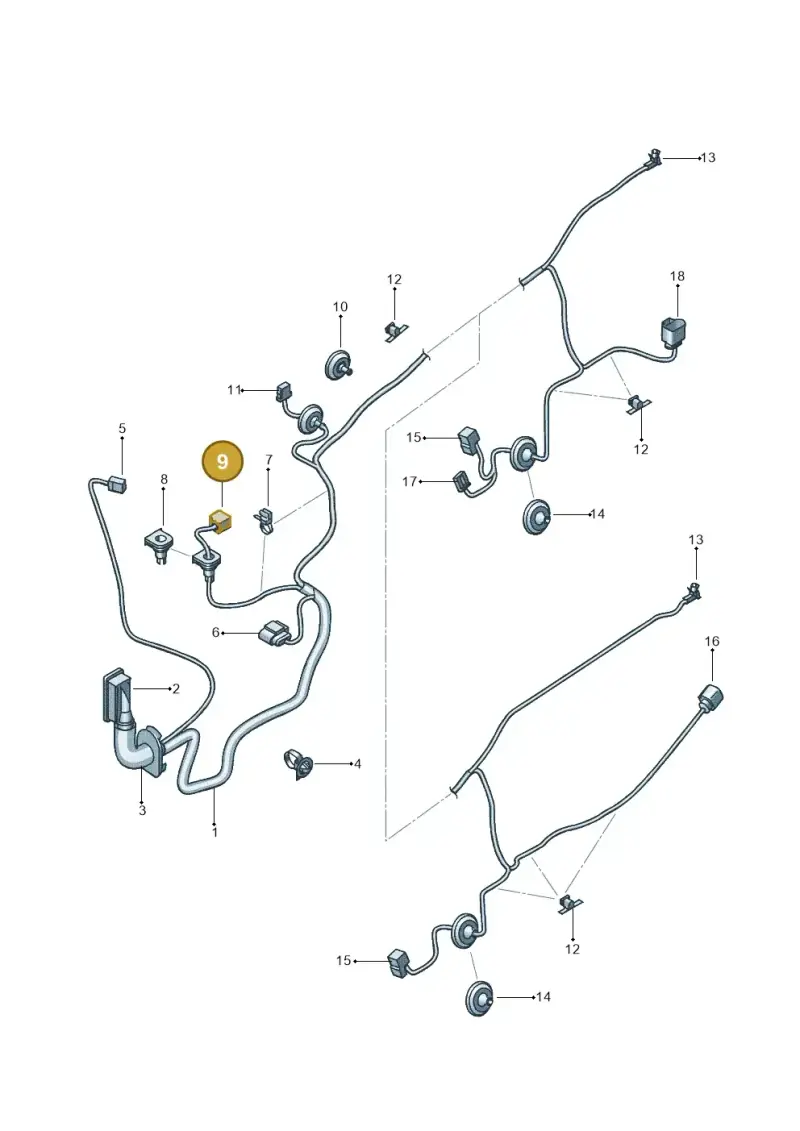 1K0972961 — SEAT Ibiza Stylance (2015-) diagram 639972350, position 9