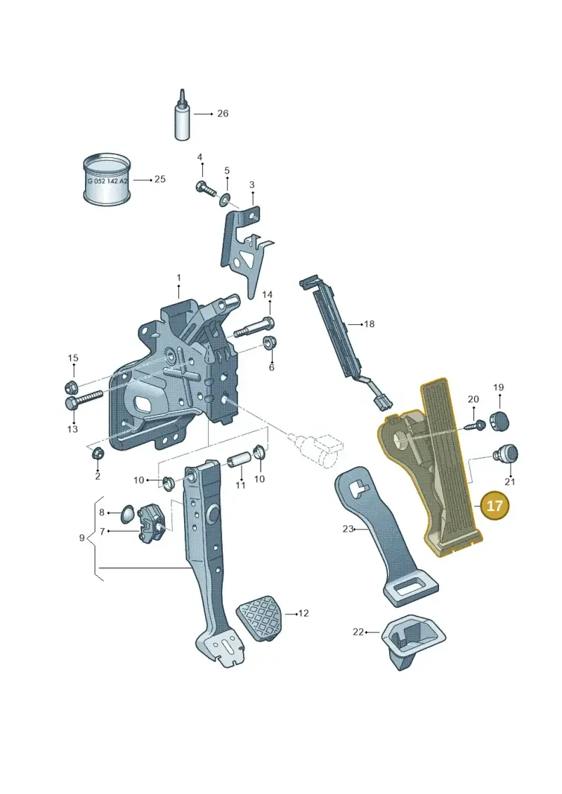 1K1721503AR — SEAT ALTEA                  07> (2006-) diagram 409721600, position 17