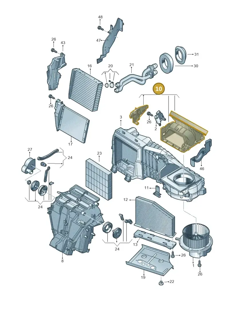 1K1819304 — SEAT Altea XL Reference (2013-2013) diagram 409819200, position 10
