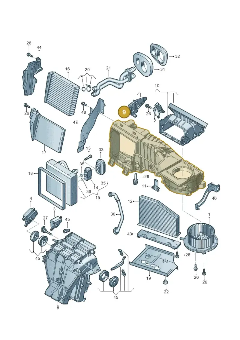 1K1820007A — SEAT Alhambra Stylance (2015-2022) diagram 649820100, position 9