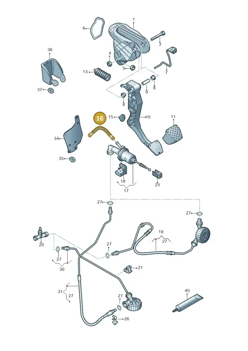 1K2721453E — SEAT Alhambra Stylance (2015-2022) diagram 863721250, position 16