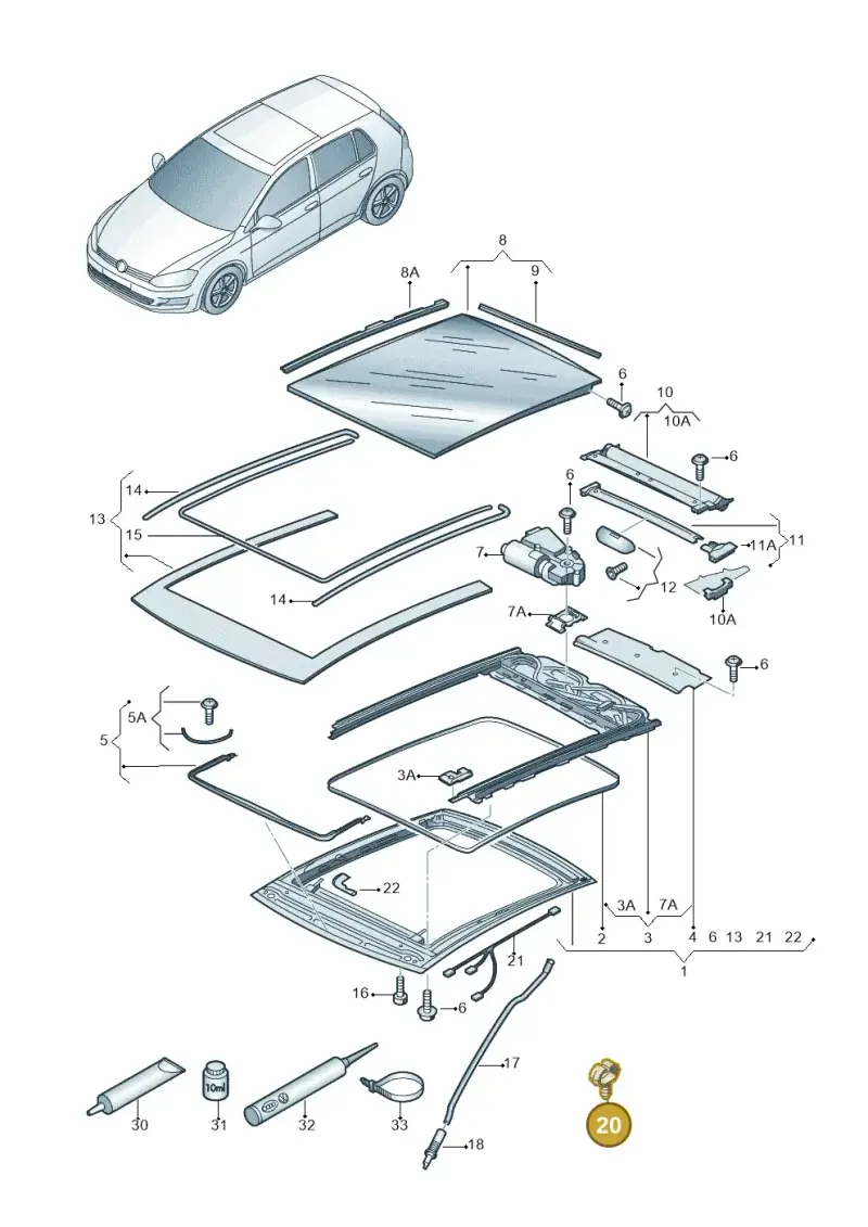 1K6877244 — SEAT Leon ST Stylance (2016-2020) diagram 746877000, position 20