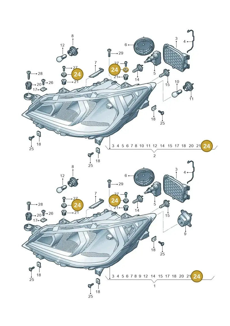 1K8941297 — SEAT Arona FR (2017-) diagram 835941000, position 24