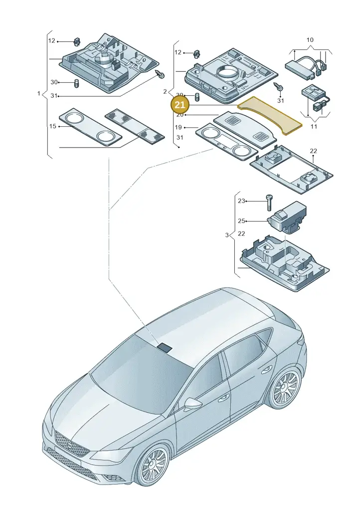1K894713382V — SEAT Ateca Style (2016-) diagram 893947000, position 21