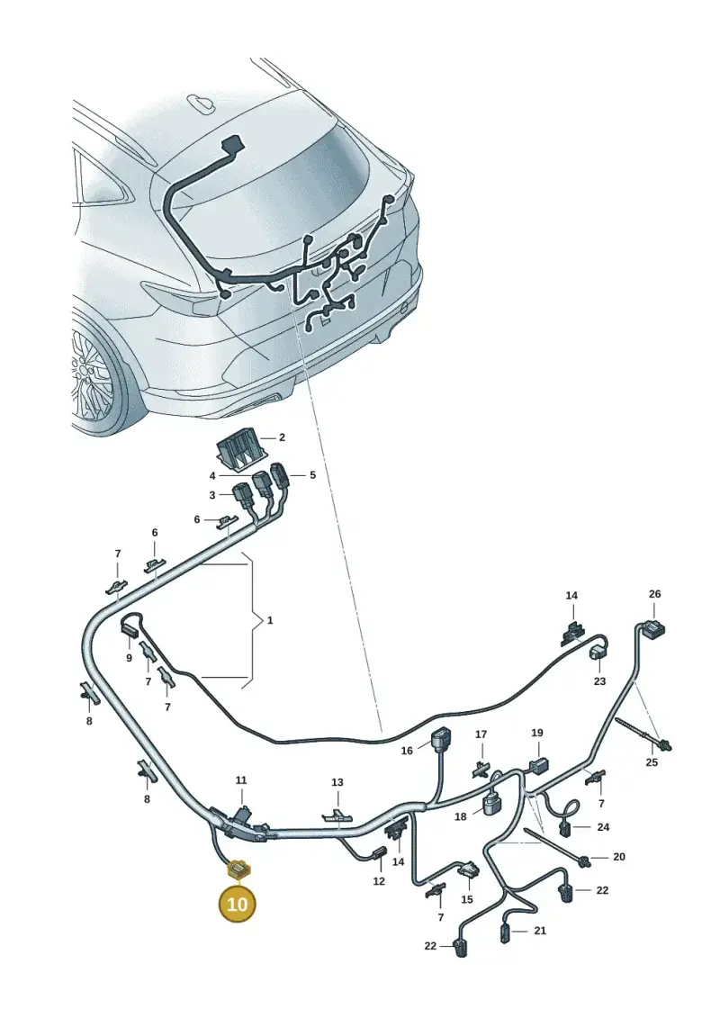 1K8972928 — SEAT Formentor TSI CUPRA (2020-) diagram 5ff972094, position 10