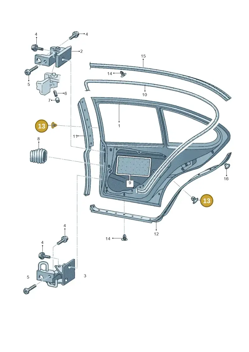 1M0837720F — SEAT TOLEDO/LEON/LEON-4 (2001-2006) diagram 205833100, position 13