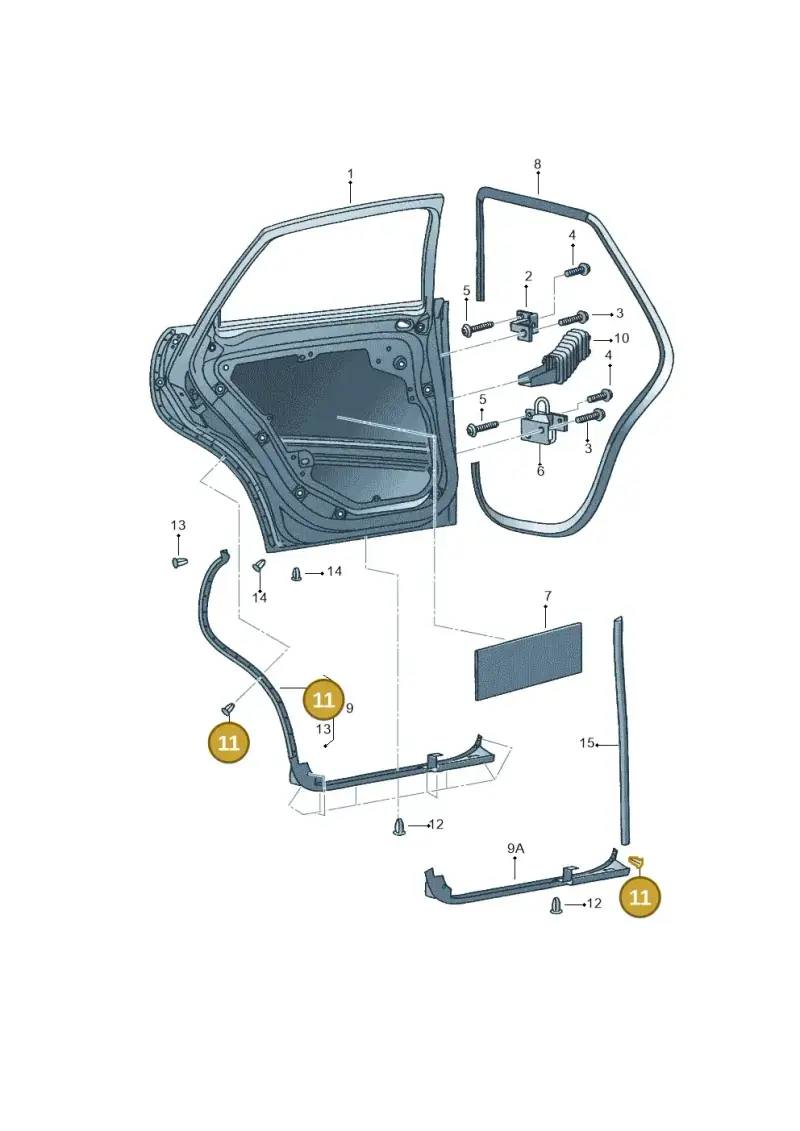 1M0837720F — SEAT IBIZA (2001-2005) diagram 254833100, position 11