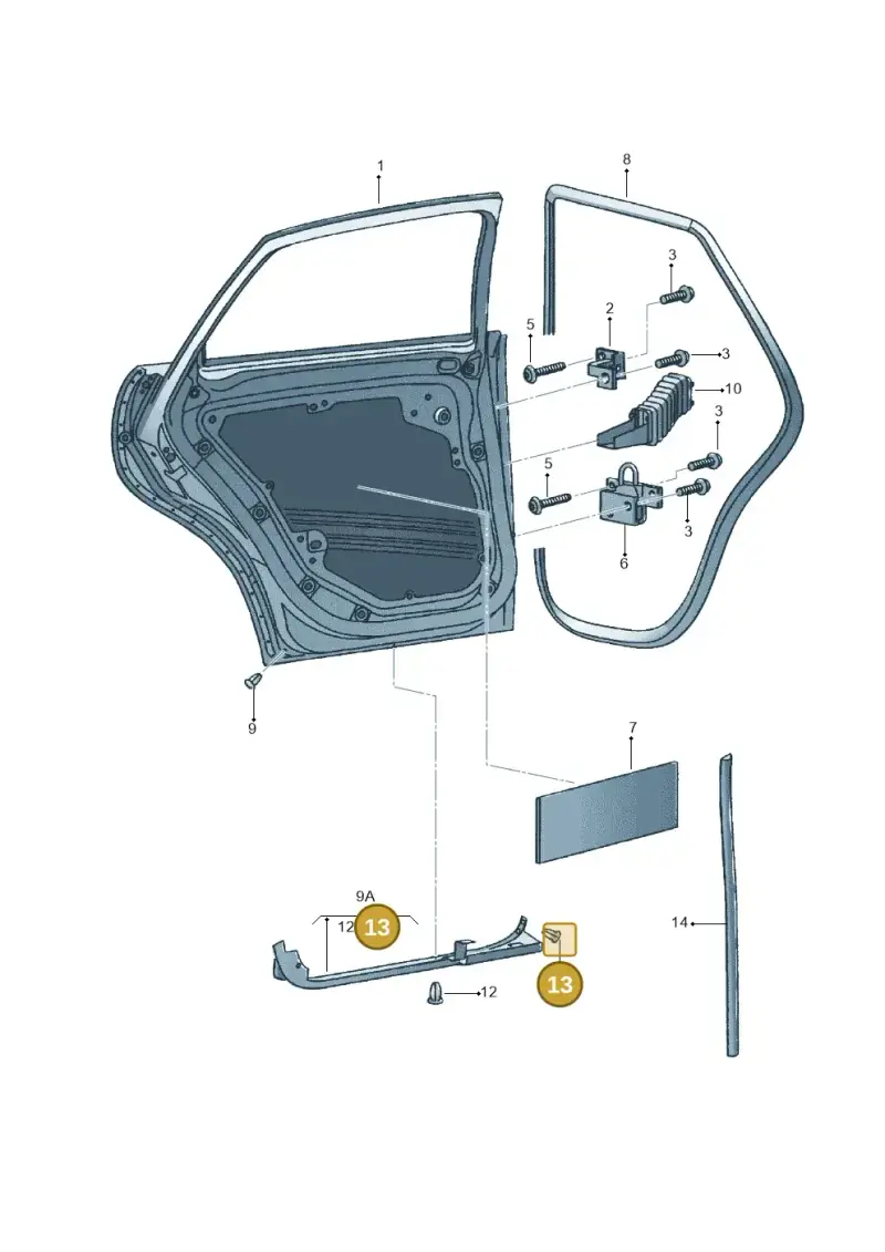 1M0837720F — SEAT CORDOBA/SE241 (2002-2005) diagram 401833100, position 13