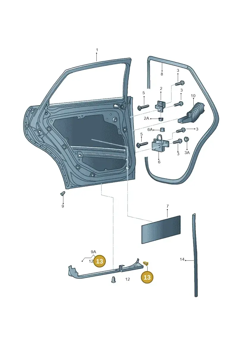 1M0837720F — SEAT CORDOBA                06> (2005-) diagram 469833100, position 13