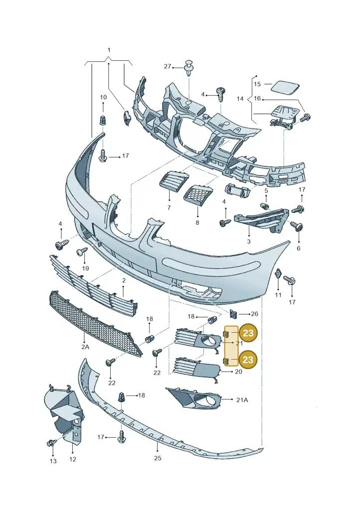 1M0972154 — SEAT IBIZA 06> (2005-) diagram 468807000, position 23