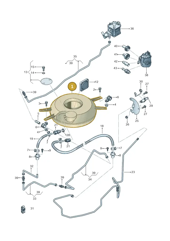 1P0201095 — SEAT Altea XL (2013-) diagram 703201090, position 1