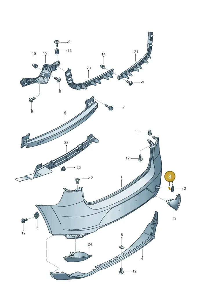 1P0807887 — SEAT Altea XL (2013-) diagram 418807600, position 3