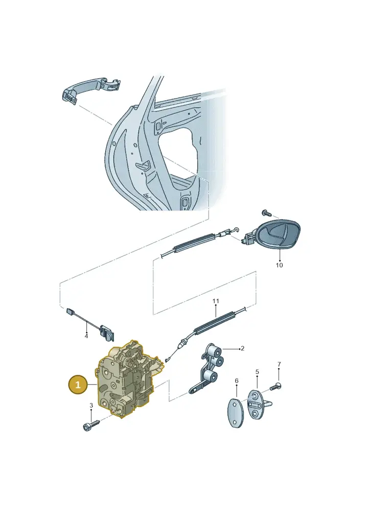 1P0839016E — SEAT Altea XL (2013-) diagram 418839100, position 1