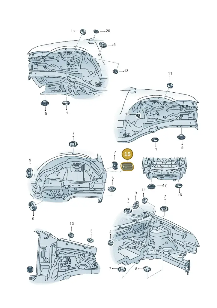 1P0899189A — SEAT Ibiza (2015-) diagram 639803360, position 15