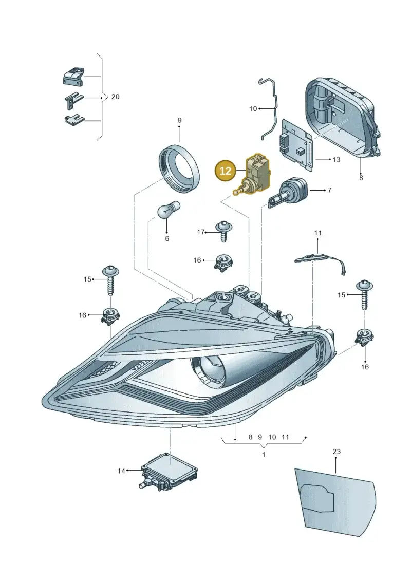 1P0941295B — SEAT Exeo ST Reference (2008-2011) diagram 664941200, position 12