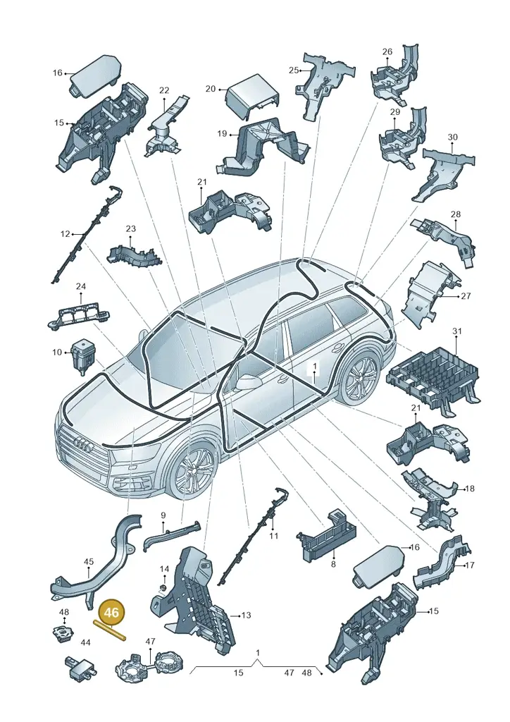 1P0971820H — Audi Q7 (2015-2025) diagram 859971080, position 46