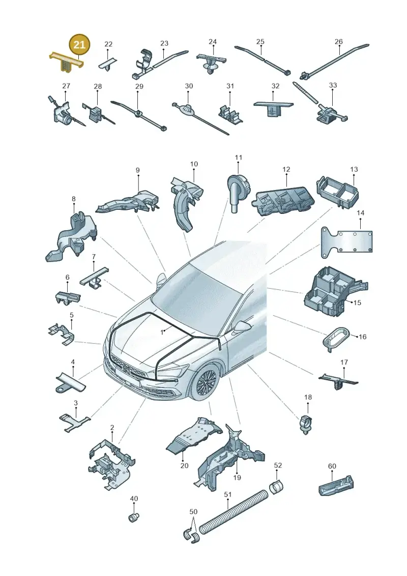 1P0971848 — SEAT Leon style (2019-) diagram 5fn971081, position 21