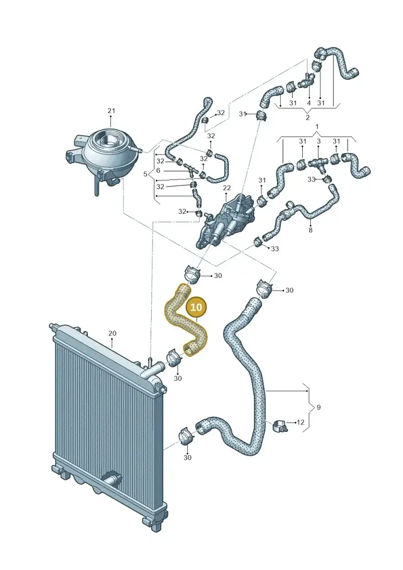 1S0121101 — SEAT Mii reference (2011-2019) diagram 723121100, position 10