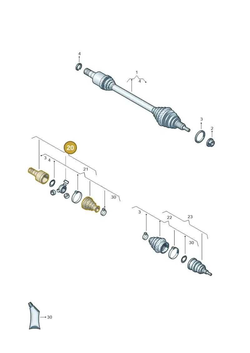 1S0498103A — SEAT Mii reference (2011-2019) diagram 723407200, position 20