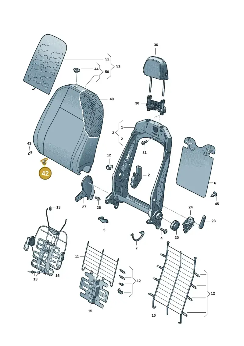 1S0881451 — SEAT Formentor TSI CUPRA (2020-) diagram 5fn881050, position 42