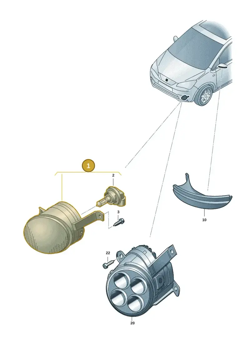 1S0941700 — SEAT Mii electric (2020-2021) diagram 12s941040, position 1